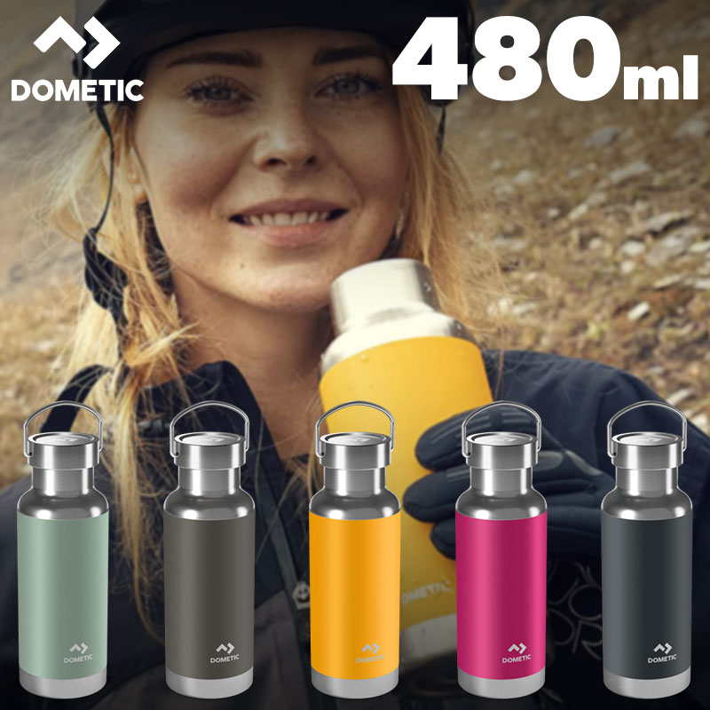 DOMETIC(ドメティック) サーモボトル480 サーモ ステンレスボトル おしゃれ アウトドア キャンプ 水筒 タンブラー マイボトル 洗いやすい 保温 保冷 携帯用