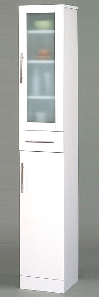 【代引不可】カトレア 食器棚 30-180 ホワイト シンプルで清潔感抜群のホワイト食器棚