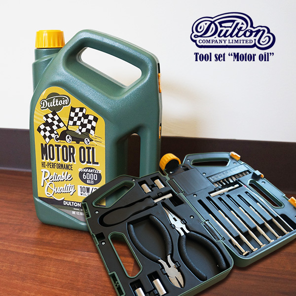 ツールセット Motor oil オイルタンク型工具ボックス/工具セット/ガレージ/ツールキット/ドライバー/ペンチ/レンチ/ダルトン