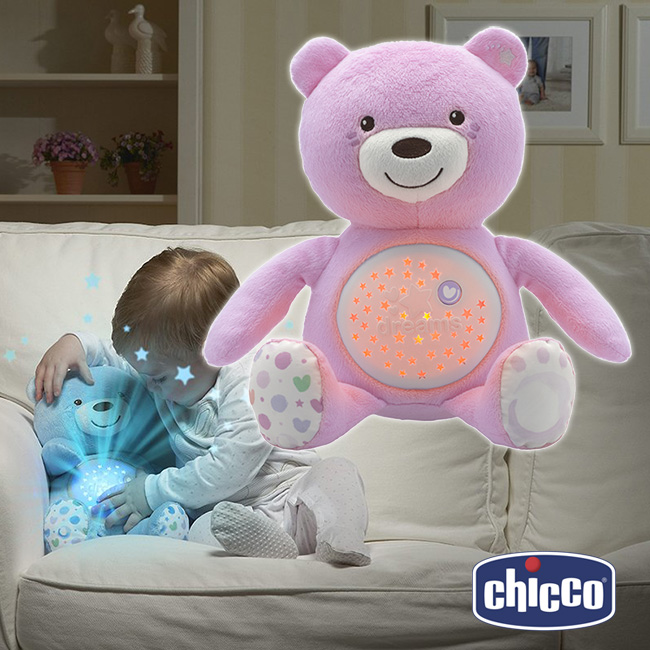 Chicco BabyBear 光と音で赤ちゃんをあやしてくれる くまさんのぬいぐるみ おもちゃ 輸入玩具/子守唄/出産祝い/夜泣きやぐずりに