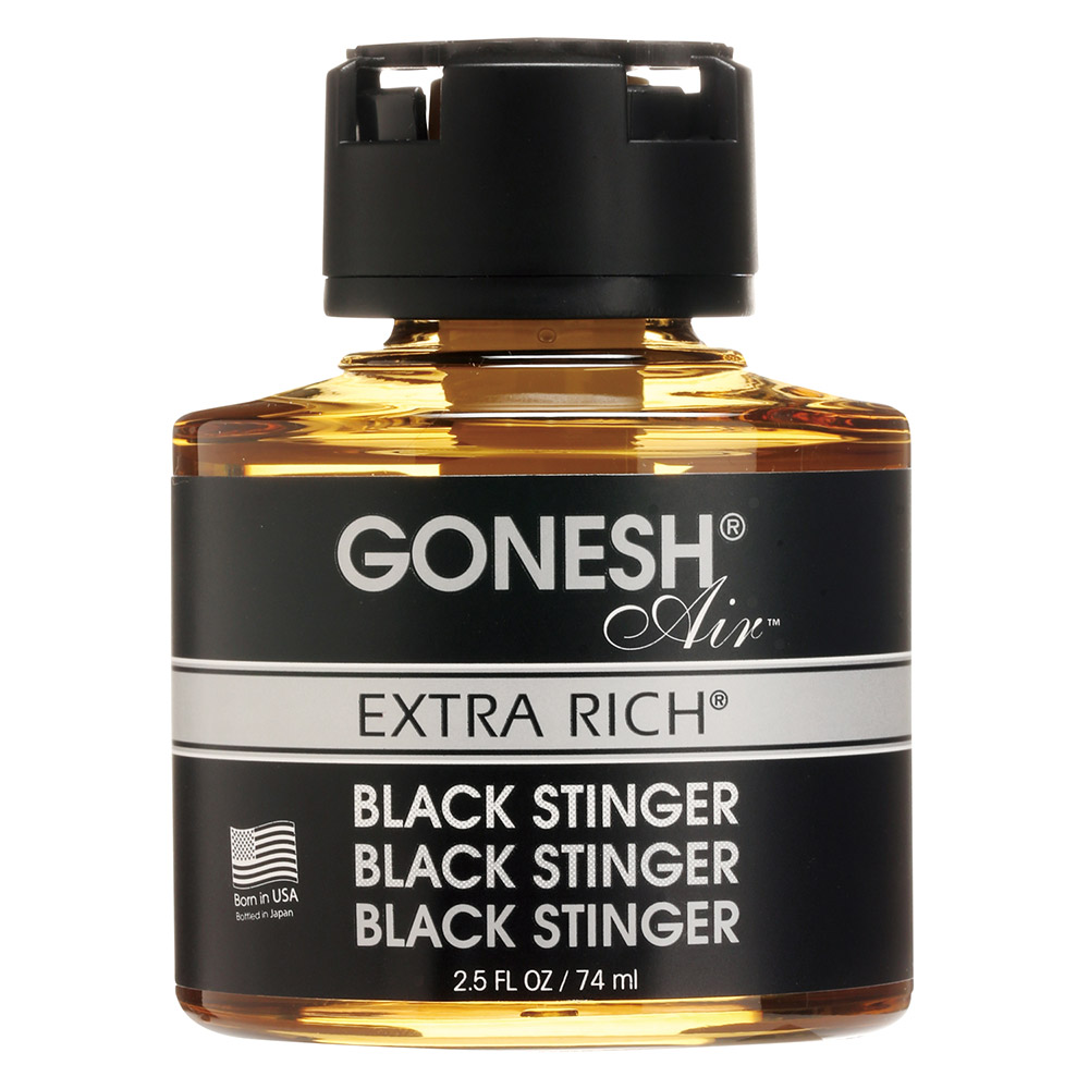 GONESH(ガーネッシュ) 液体芳香剤 リキッドエアフレッシュナー ブラックスティンガー フレッシュシトラスグリーンの香り 3071-16 リキッドタイプ フレグランス