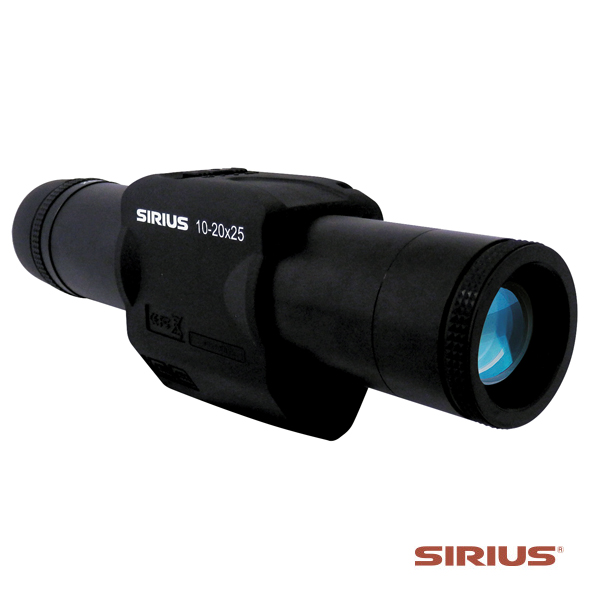 SIRIUS(シリウス)10-20×25 10-20倍望遠 防振スコープ へリ、船舶、車両などでも揺れ、手ブレを補正 単眼鏡 ズーム望遠鏡