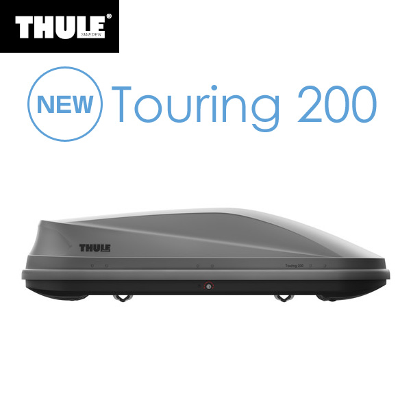 【送料無料※沖縄除く】Thule(スーリー) ルーフボックス Touring(ツーリング) 200 チタンエアロスキン TH6342 ジェットバック ルーフキャリア