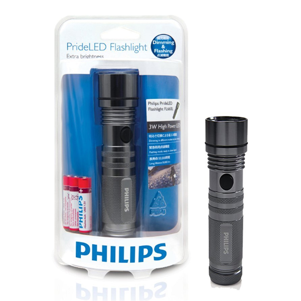 PHILIPS(フィリップス)LEDトーチライト 懐中電灯 ハンディライト フラッシュライト 持ちやすい小さめサイズ